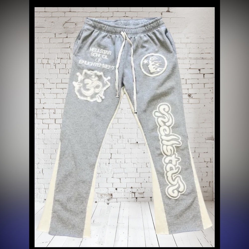Hellstar School of Enlightenment Gray Sweatpants Joggers men M